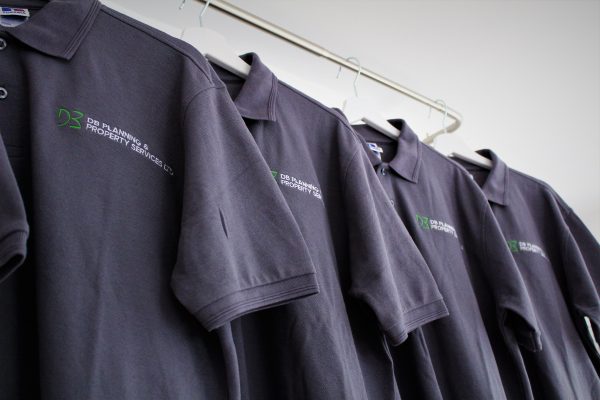 DB PLANNING & PROPERTY EMBROIDERY BY CREATIVE FX – SHIRTS, LOGOS, WORKWEAR BY CREATIVE FX 1
