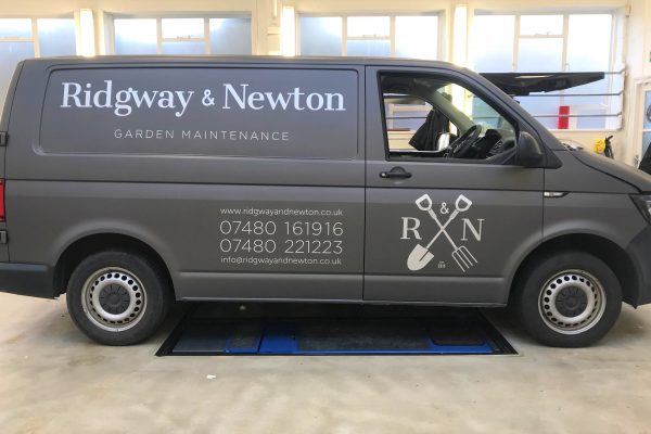 RIDWAY AND NEWTON VAN WRAP AND SIGNAGE BY CREATIVE FX 1
