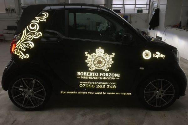 Roberto Forzini Magic, Sign Written Car By Creative Fx In Bromley London Kent Southeast Orpington2