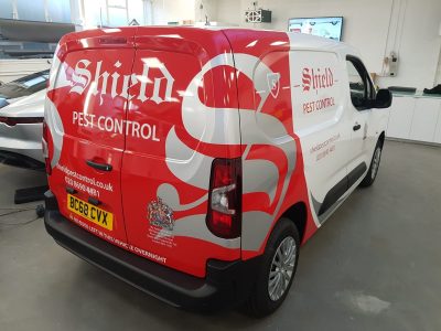 COMMERCIAL LIVERY AND WRAP – SHIELD PEST CONTROL