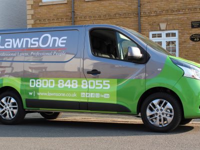 COMMERCIAL LIVERY & PARTIAL WRAP – LAWNS ONE