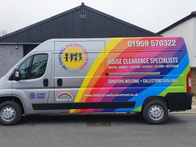 CHARTWELL CANCER TRUST – REAR RAINBOW WRAP AND LIVERY